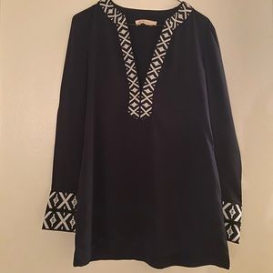 Tory Burch Navy Tunic size 6